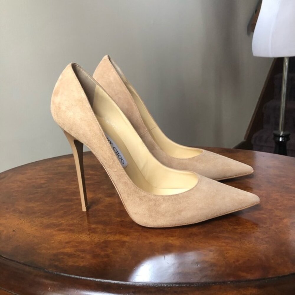 Jimmy Choo Anouk Suede Pumps 39.5 - Picture 5 of 6
